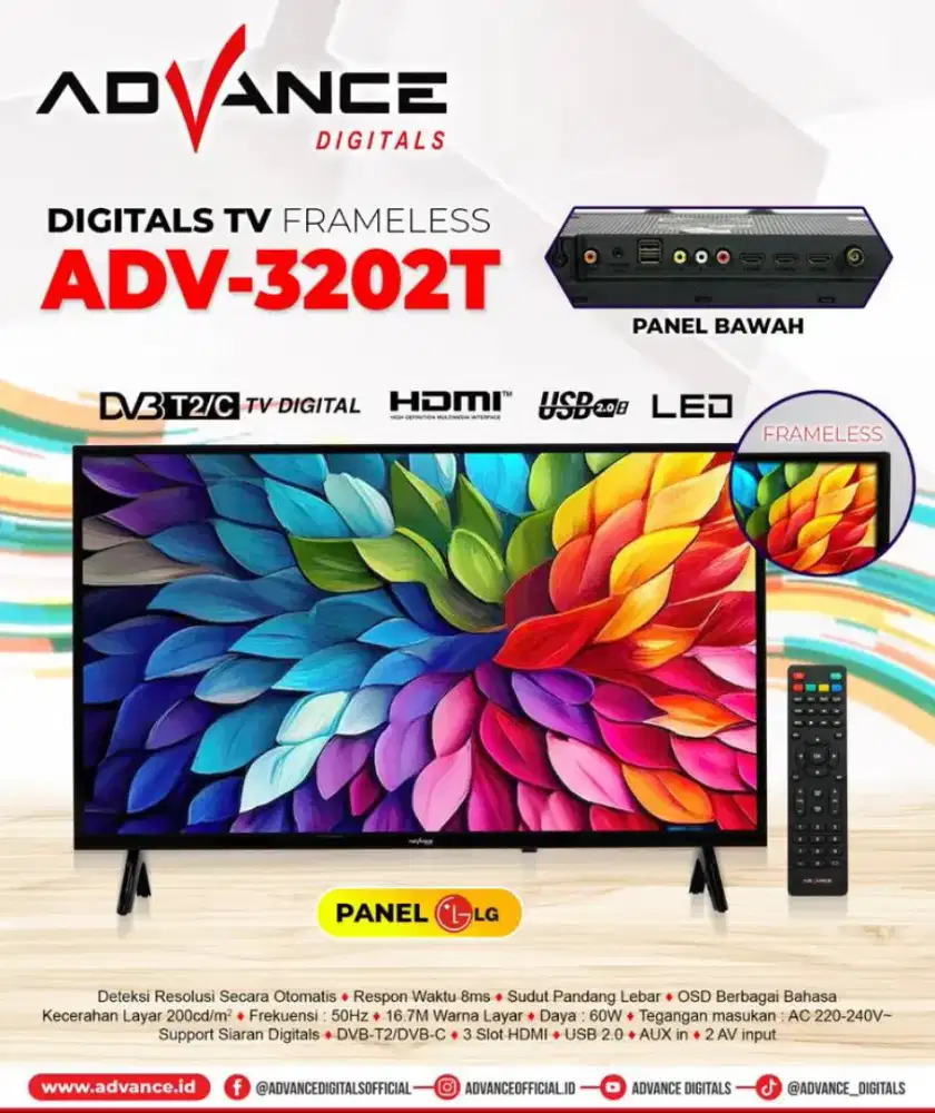 Tv Led Advance 32inch Digital