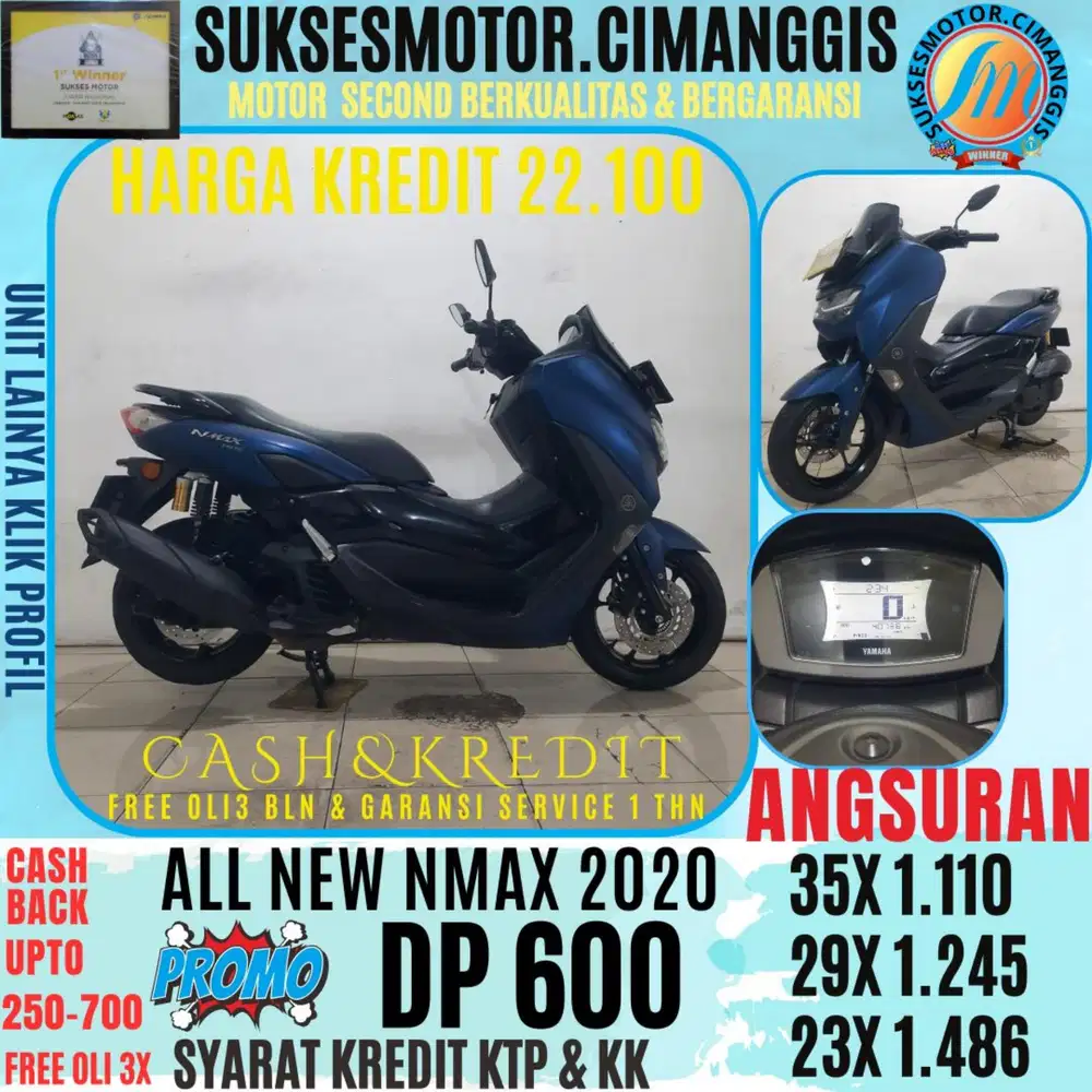 DP 600 ALL NEW NMAX CASHBACK UPTO 700 RIBUAN FREE OLI3BLN