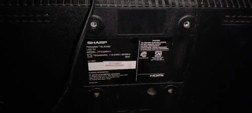 Dijual TV sharp rusak