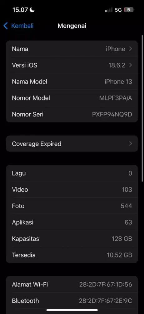 BU iphone 13 128 nego