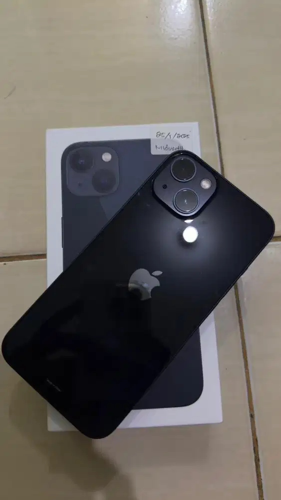iphone 13 basic 128 ibox midnight . garansi on bisa tt