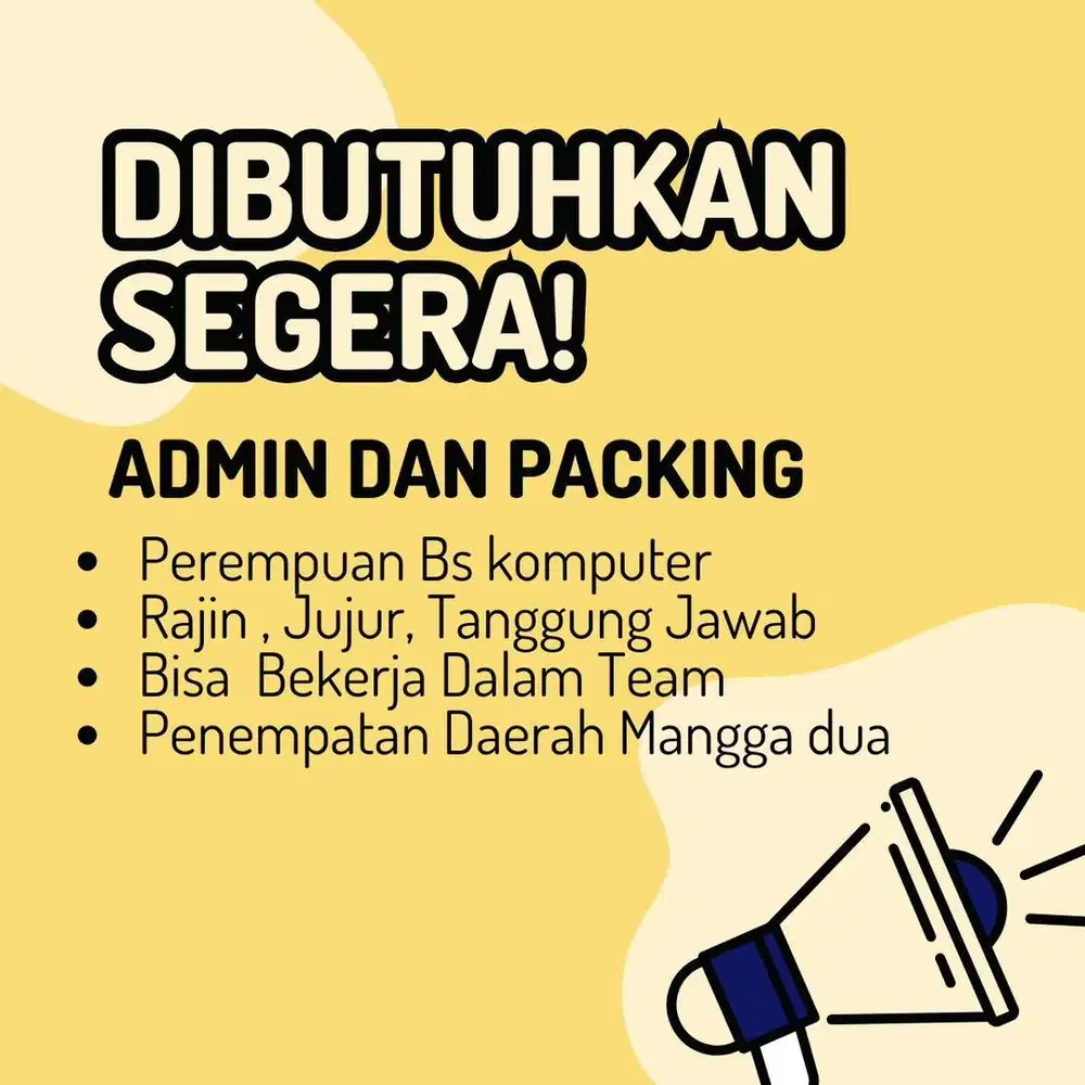 Lowongan admin online