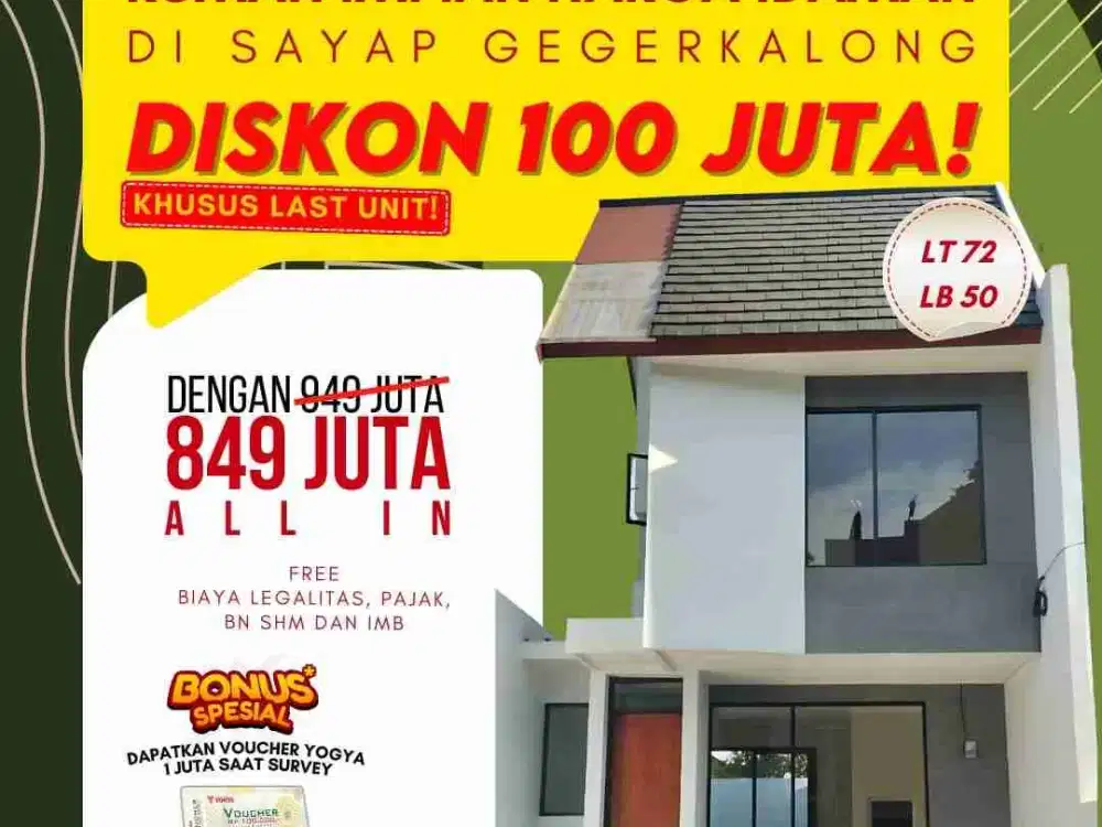 Rumah 2lt 800jtaan Ciwaruga KBB