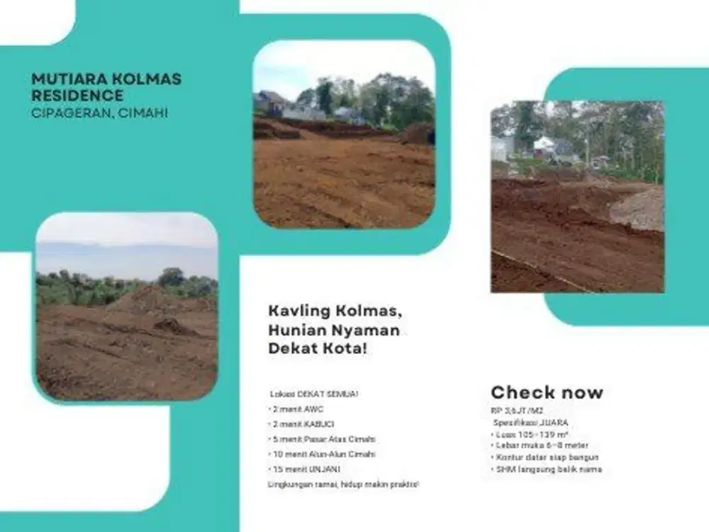 Selasa Pagi Keputusan Terbaik! Kavling Kolmas: Cek Lokasi dan Rasakan Langsung Udara Paling Segar Cimahi