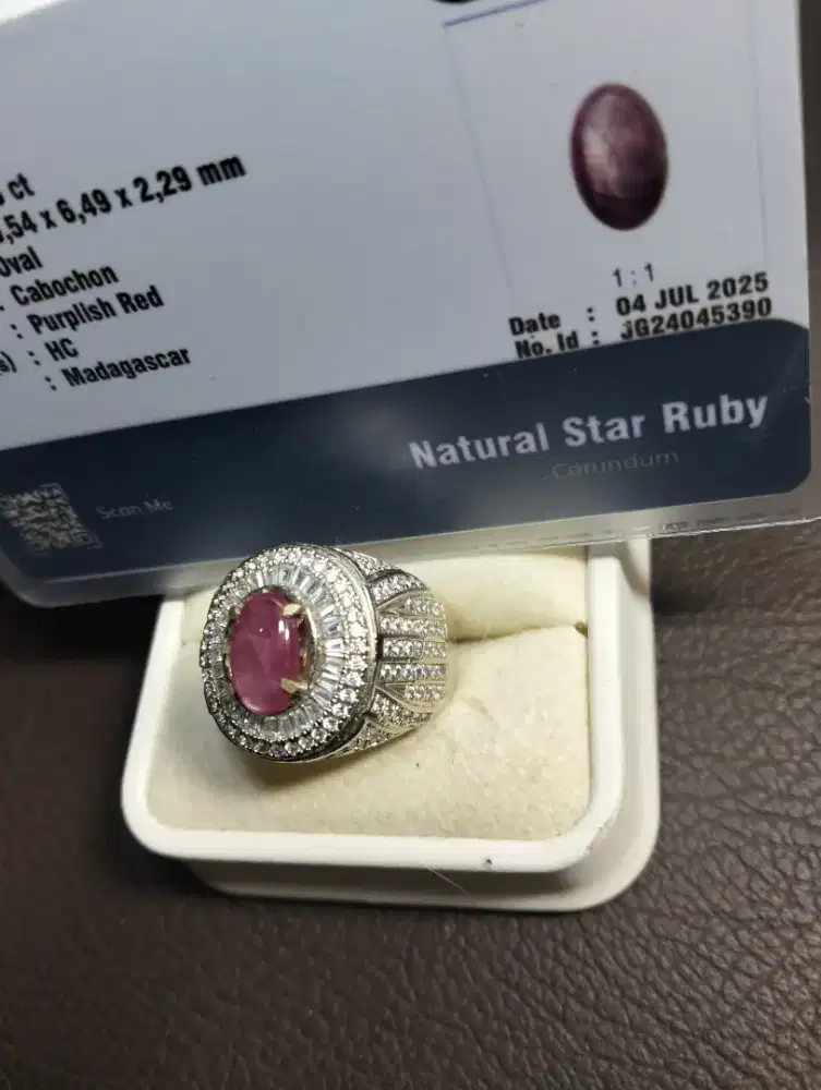 Cincin Ruby Gemstone