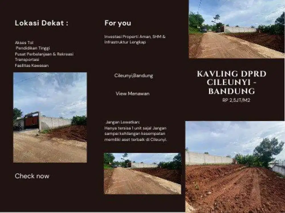 ASET LUAR BIASA! Kavling A2 156m² Cileunyi, Strategis untuk Hunian & Potensi Sewa Kosan