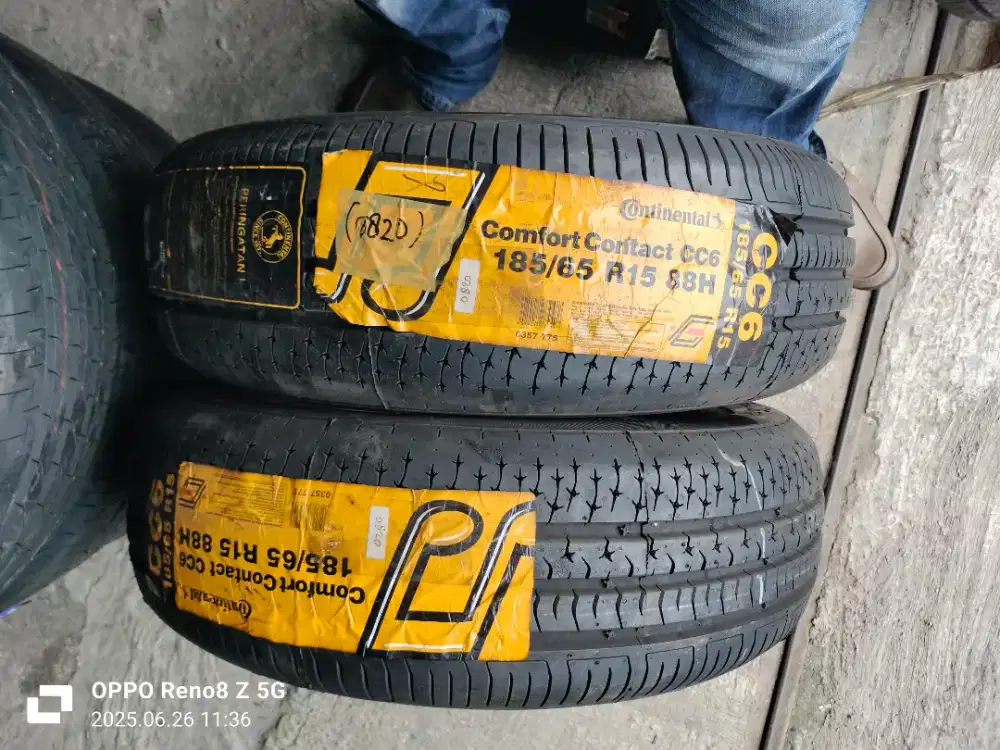 Jual ban baru mrek Contintal ukuran 185 65 R15 2pcs f