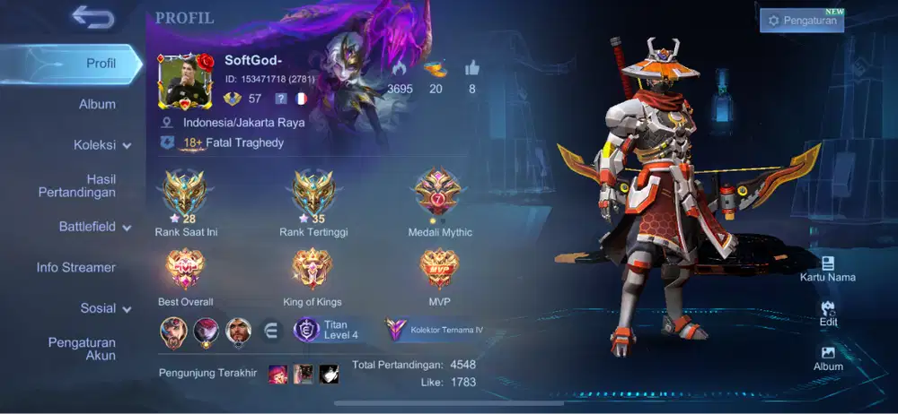 Jual Akun Mobile Legends – Harga Nego