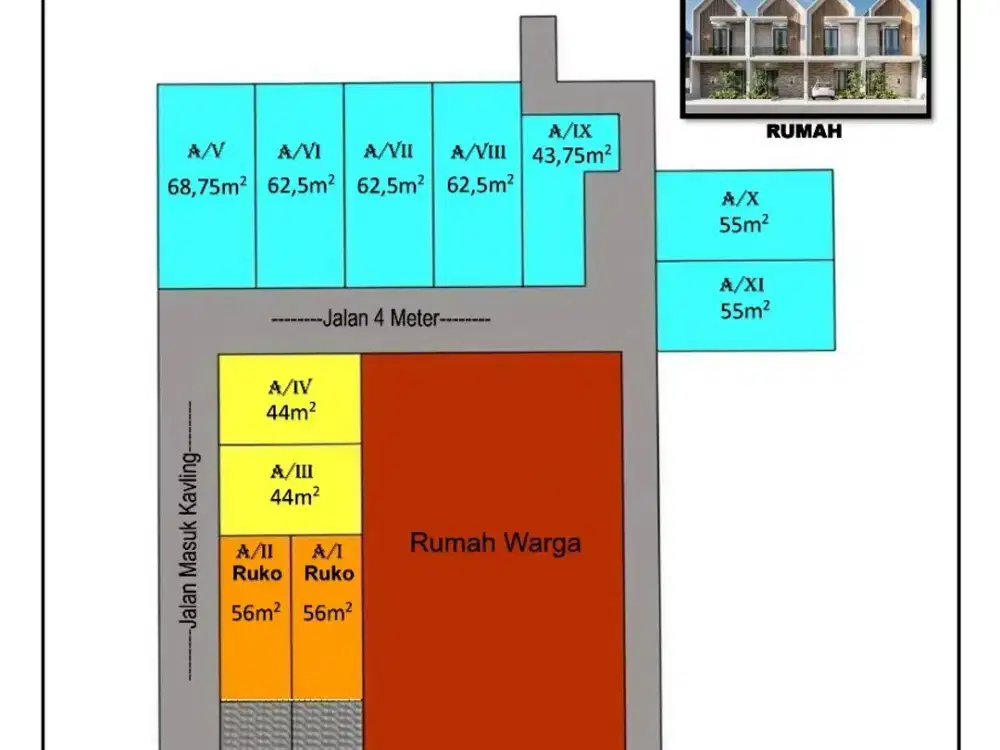 Promo Tanah Kavling Siap Bangun di Lingkungan Perumahan Lubang Buaya, Jakarta Timur - SHM