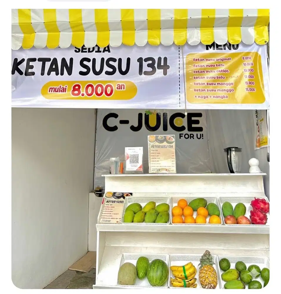 Etalase juice buah