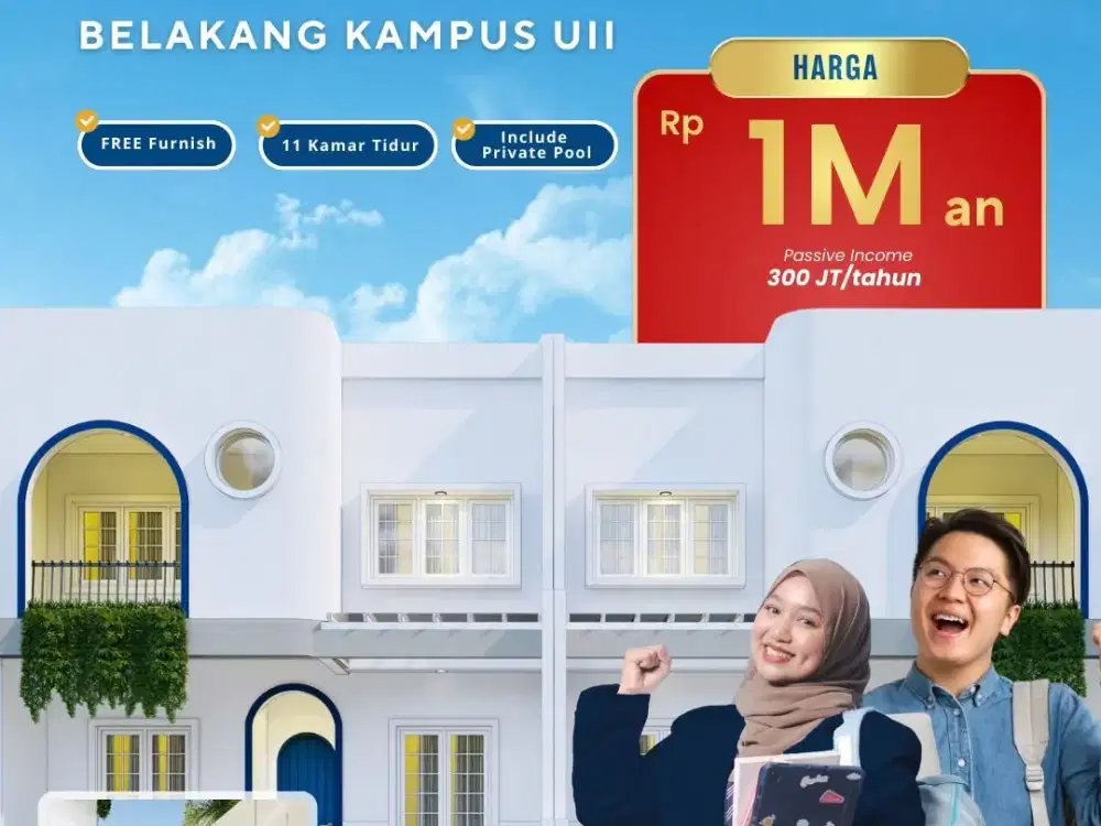 Jual Kost Santorini Sleman Lokasi Strategis