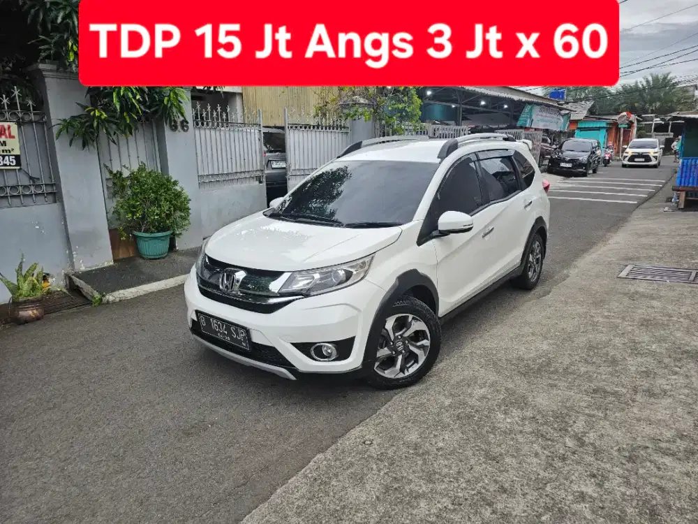 TDP 15 Jt Angs Termurah BRV E Cvt 2016 Matic Putih Low Km Like New