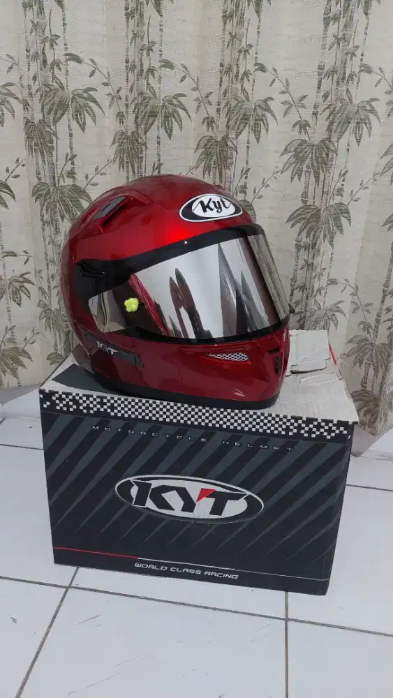 KYT K2RIDER MERAH MAROON SIZE M