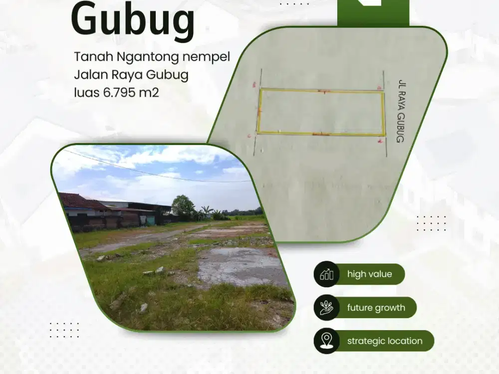 Jual Tanah Siap Bangun di Gubug Grobogan