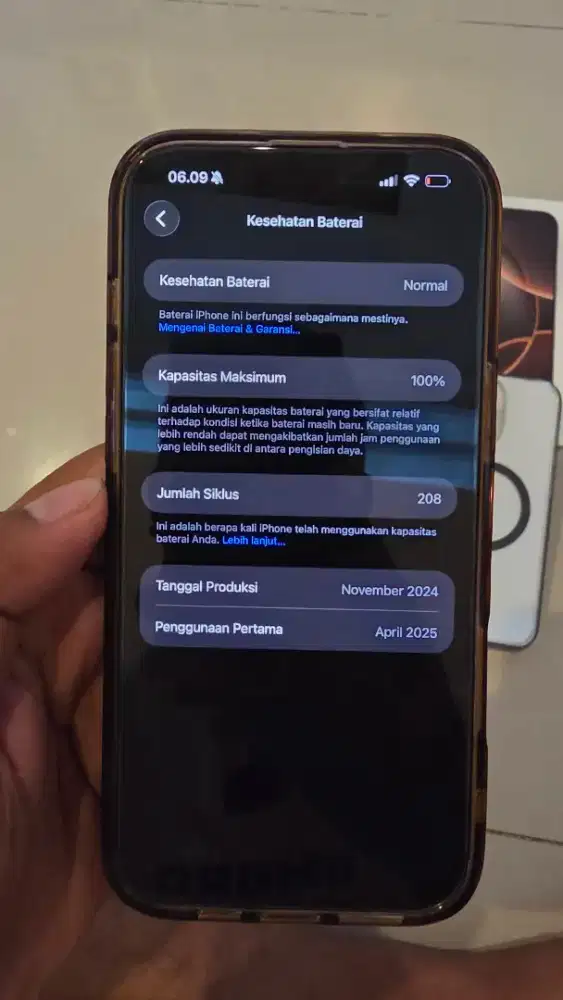 Iphone 16 pro max 256gb like new garansi ibox