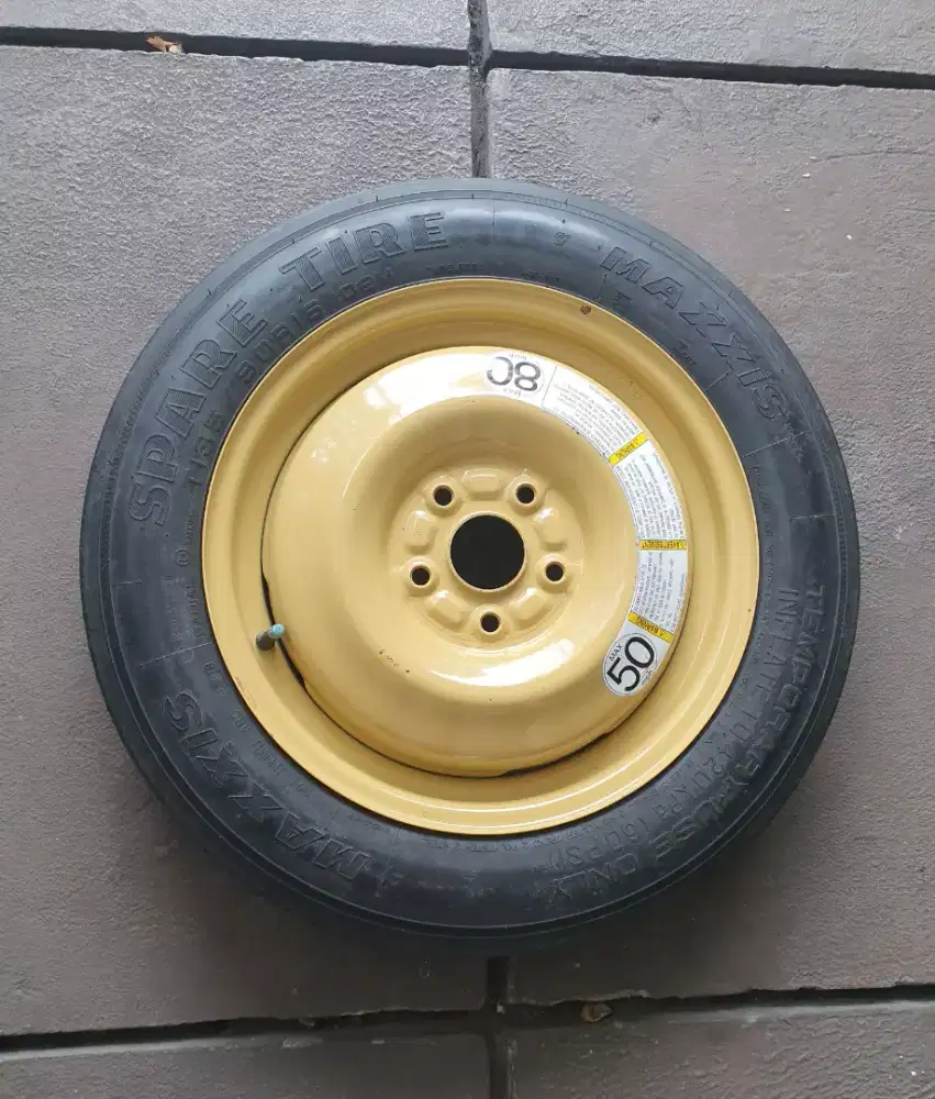 Velg ban temporary R16 Vcd 114.3 lebar 4inch Lubang 5 ban T135/90/16