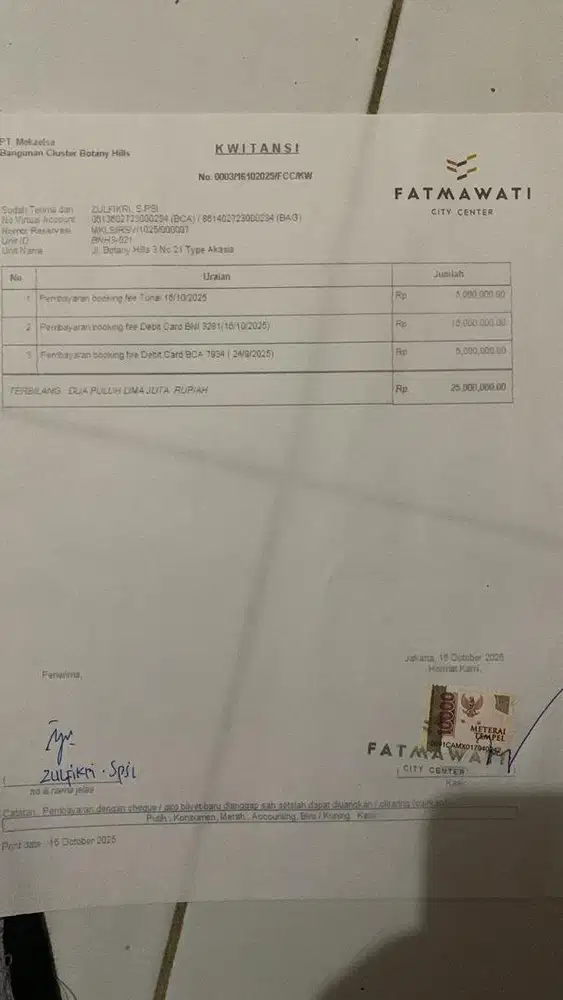 Over kredit 20 juta rumah jaksel