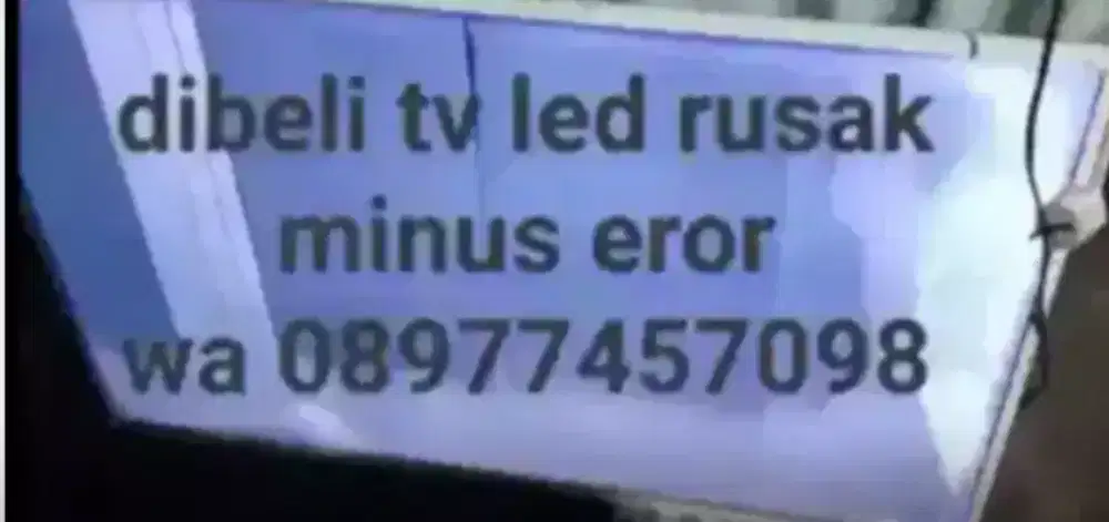 Dibeli tv led rusak