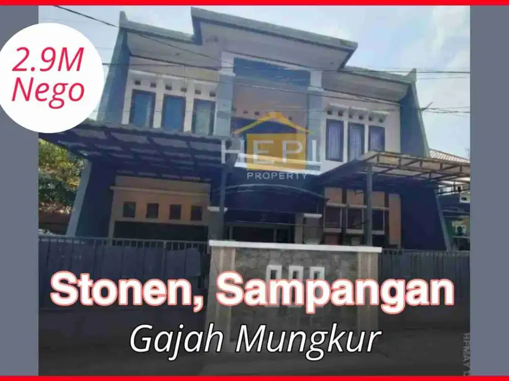 Rumah 2Lt Bagus di Stonen Gajah Mungkur