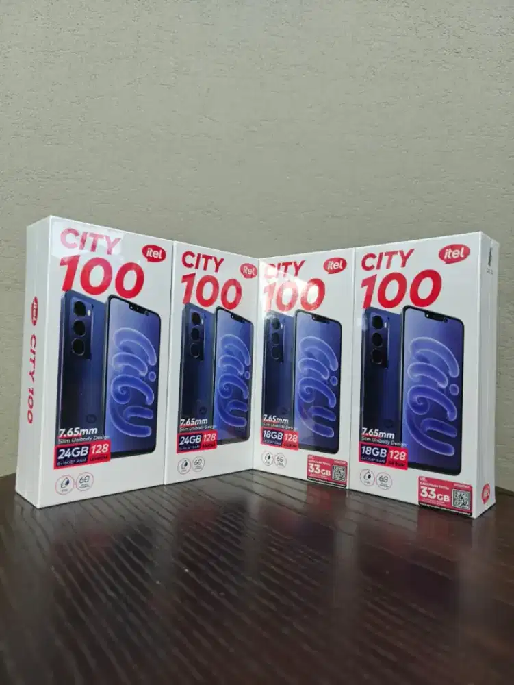 Itel city 100 128gb new garansi resmi