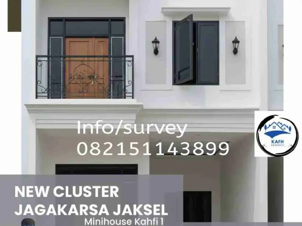 Rumah Cluster 2 Lantai dijual di Jagakarsa Jakarta Selatan akses mobil SHM