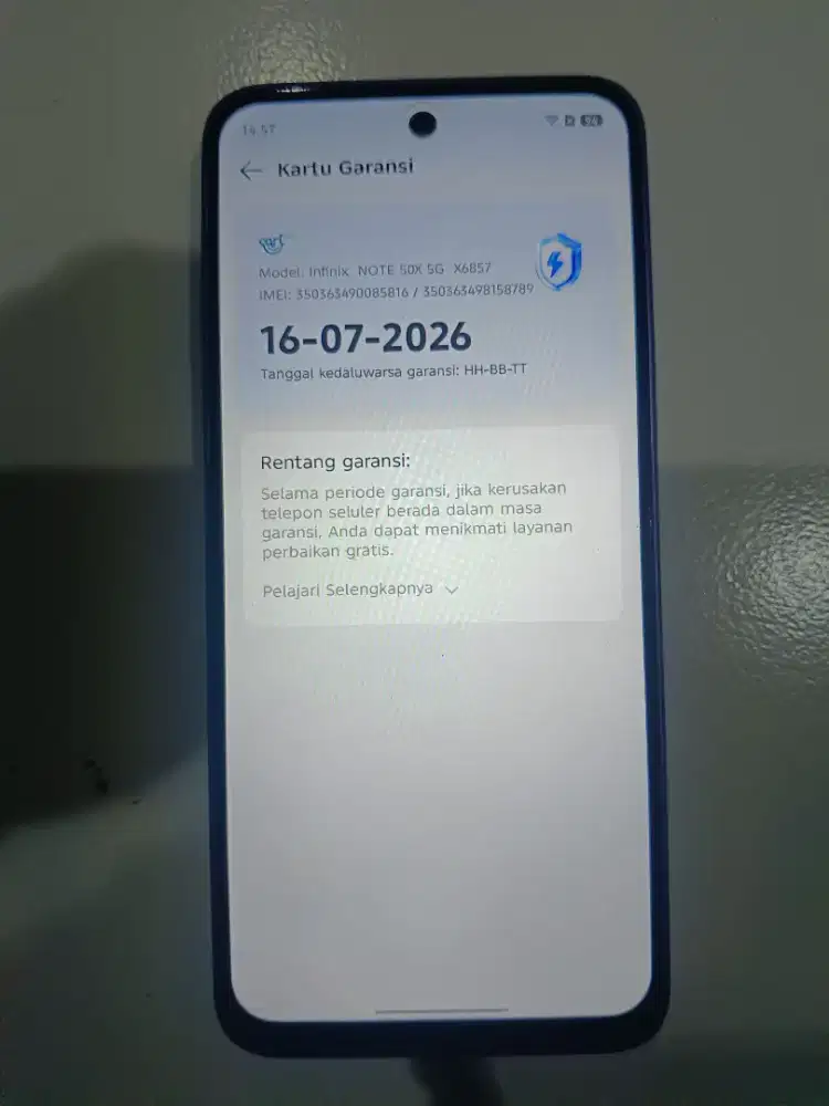 Infinix note 50x 8/256