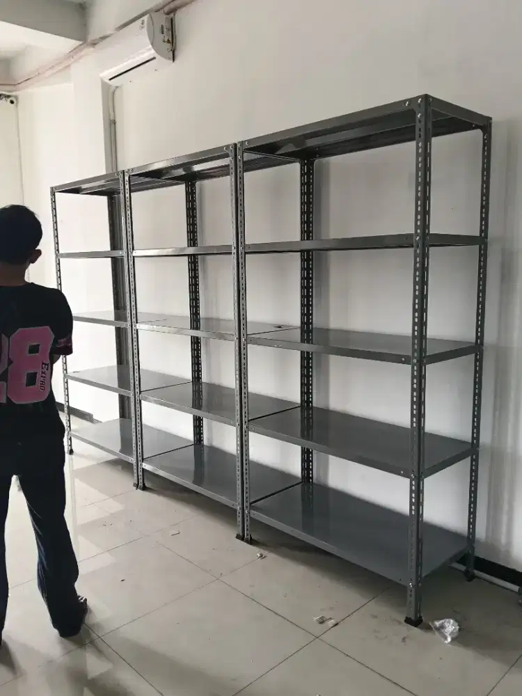 Rak besi perpus dan gudang