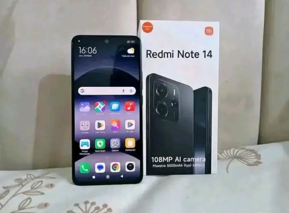 Redmi note 14 Ram 8/128 muluss fullset orian nominus cakep
