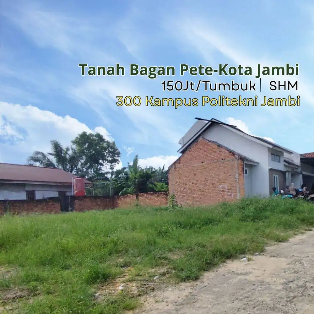 Dijual Tanah Kota Jambi, 5 Menit RS Abdul Manap SHM