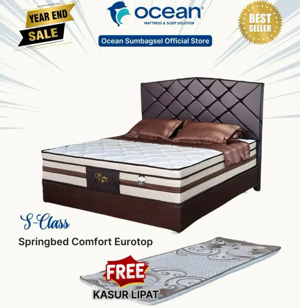 Promo Springbed Ocean S-Class free kasur lipat/kasur ocean