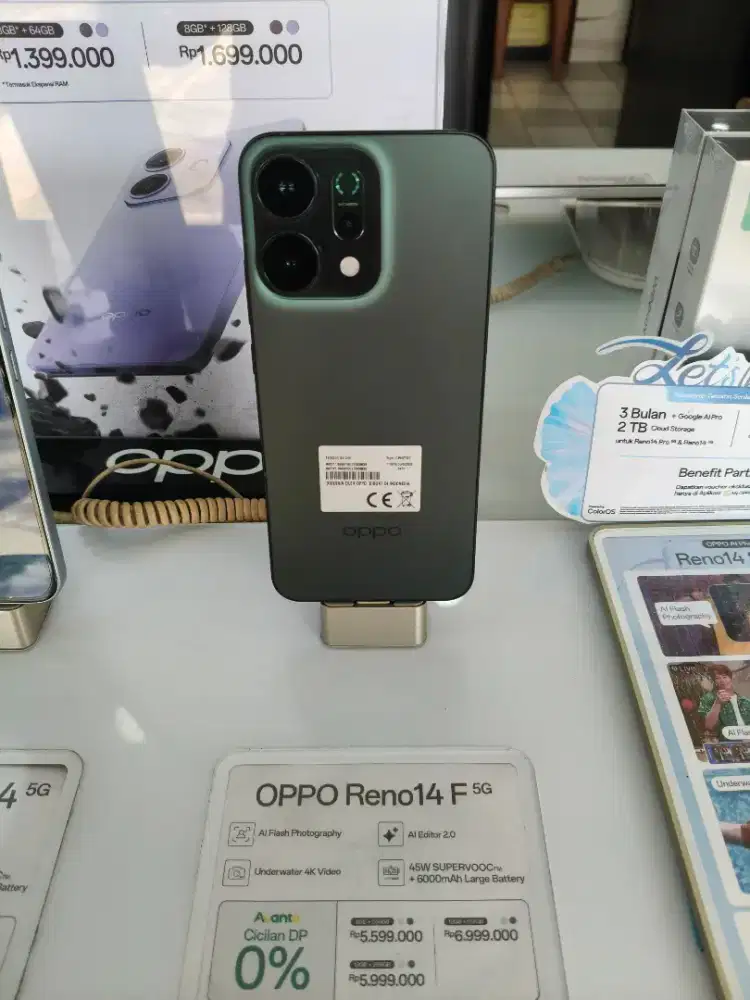 Ready oppo reno 14f baterai besar 6000 mah IP 69 tahan air