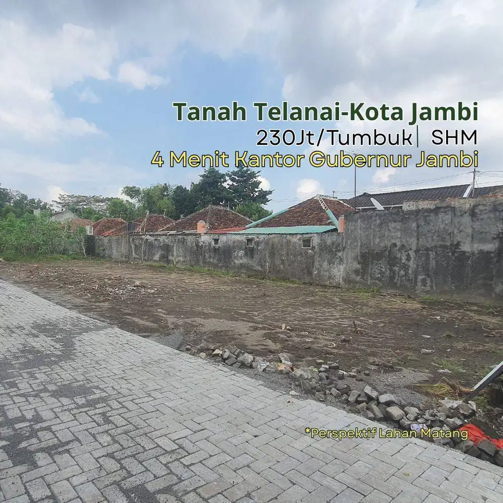 Dijual Tanah Kota Jambi, Akses 5 Meter SHM Kota BaruDijual Tanah Baga