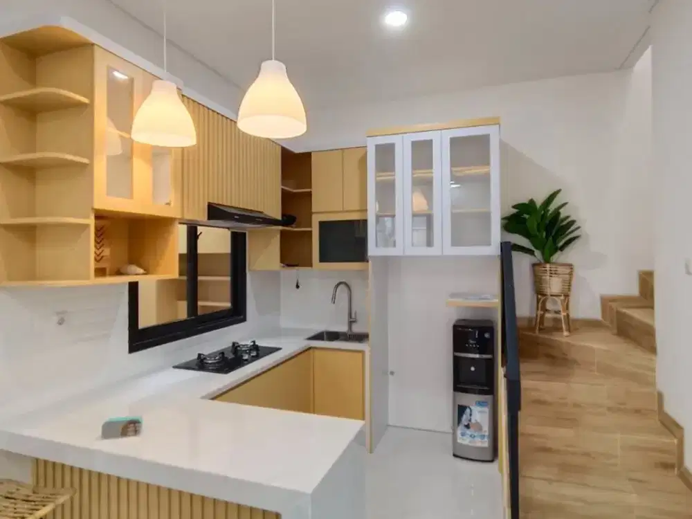 Cluster 2 lantai akses 2 mobil samping masjid kubah emas limo meruyung depok