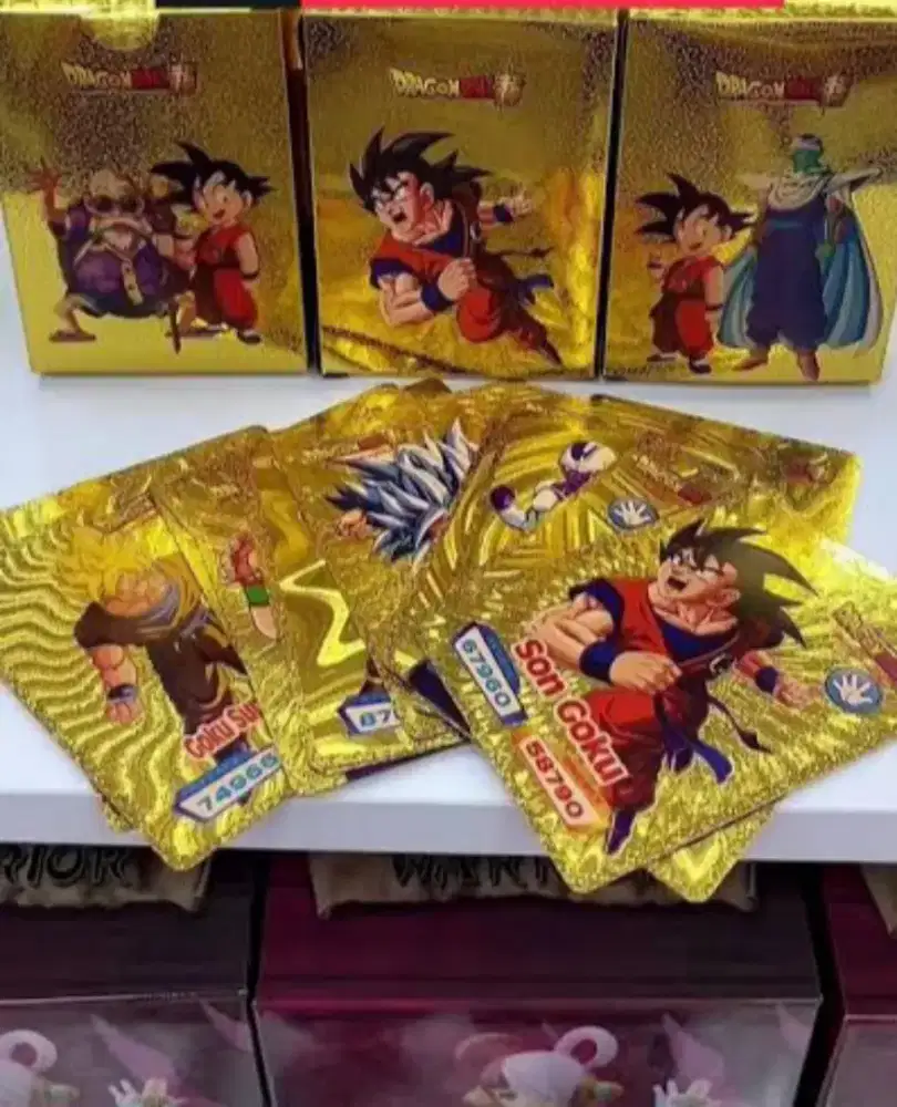 DRAGONBALL SUPER GOLD CARD TRADING ISI 55 PCS COD BALIKPAPAN
