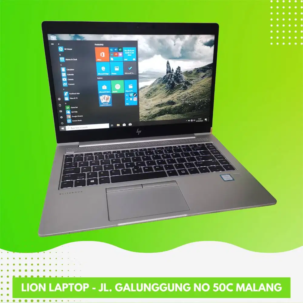 Core i5 Gen 8 RAM 8GB SSD 256GB HP Elitebook 840 G5 [10|12]