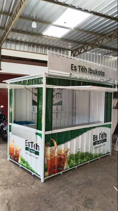 Booth Container Siap Usaha – Full Custom Interior & Eksterior Premium