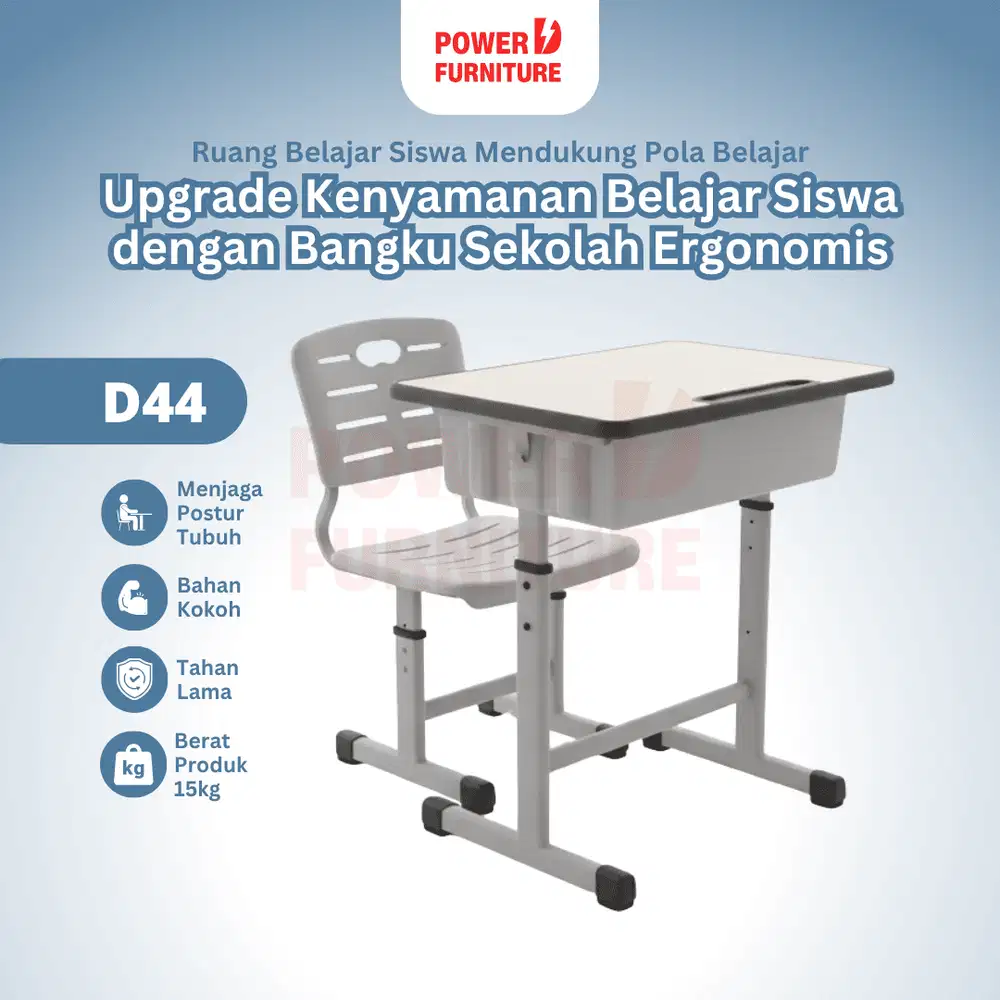 Meja Sekolah SD SMP Tipe D44 - Meja Kursi Siswa | Kursi Meja Sekolah