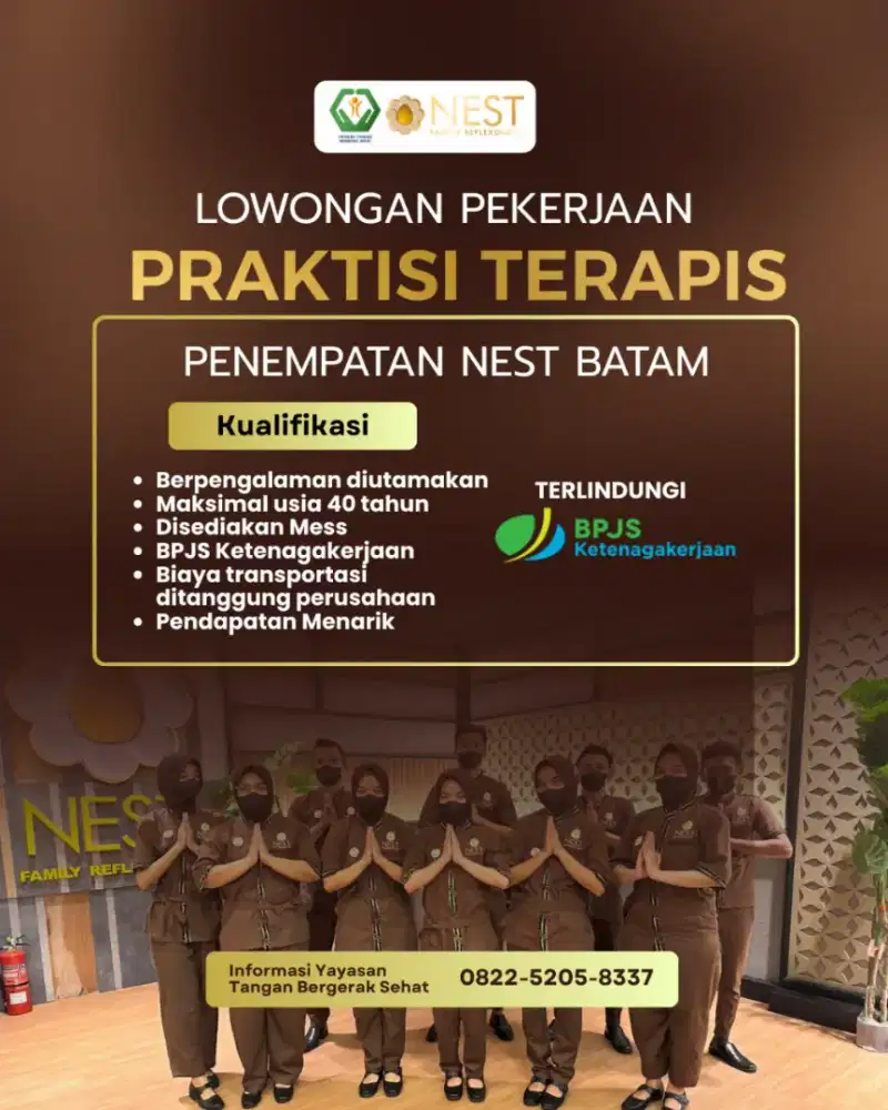 LOWONGAN KERJA TERAPIS REFLEXOLOGY