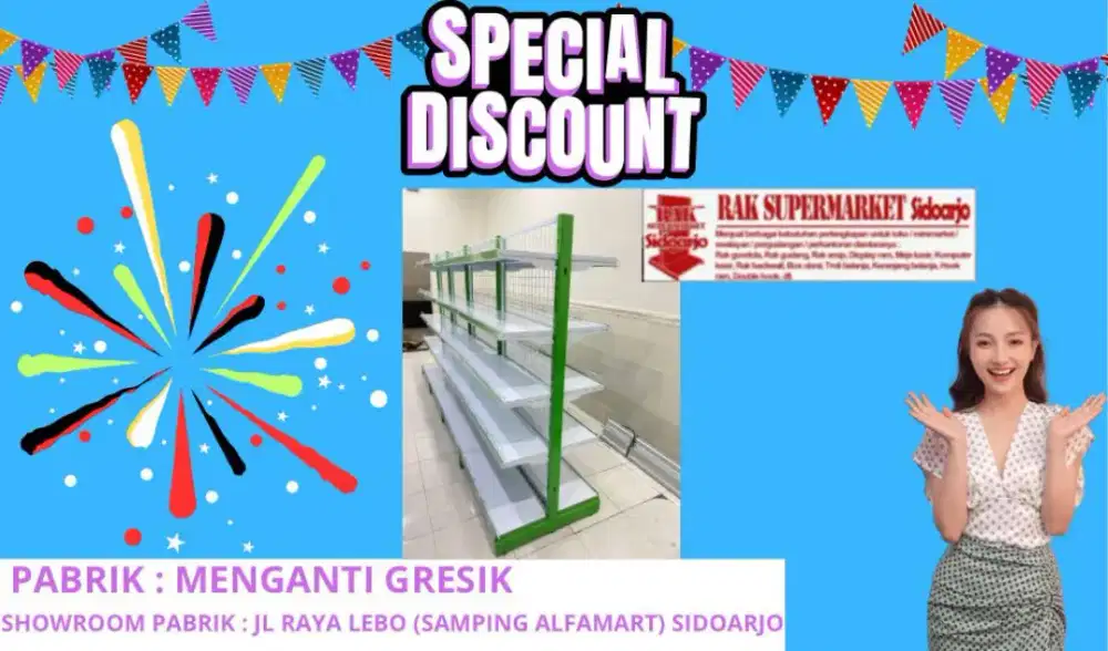 Rak minimarket gondrola fobel