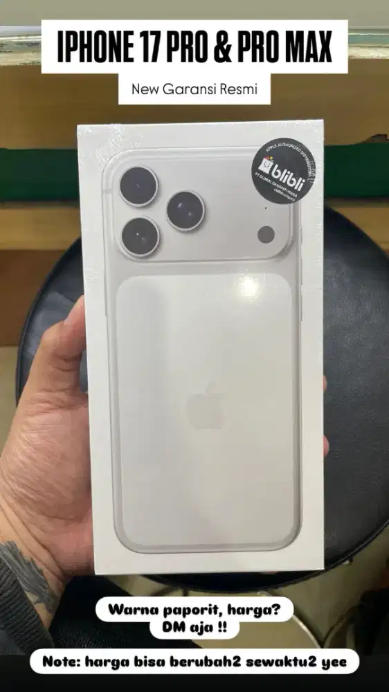 iPhone 17 pro 256gb new resmi