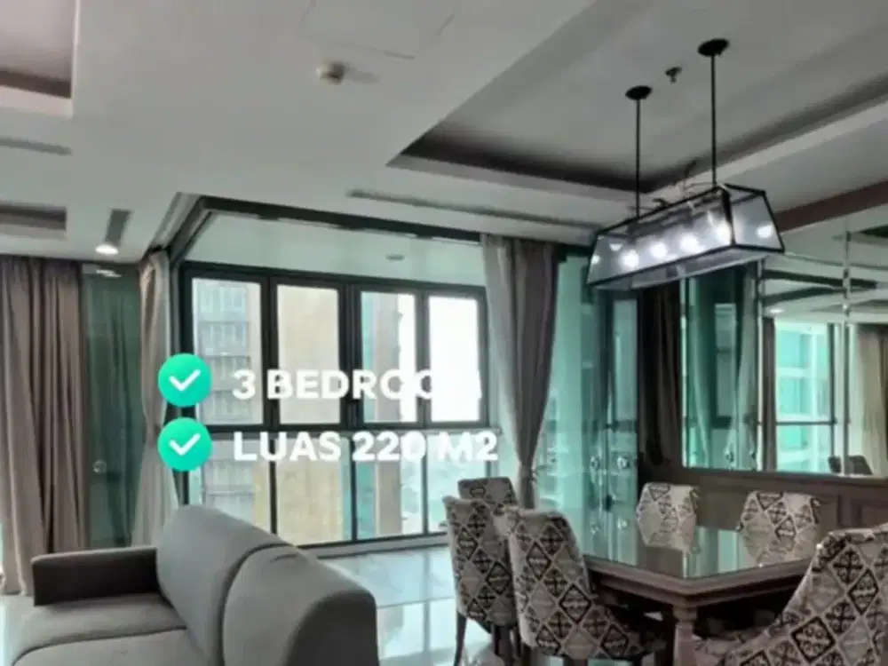 Apartemen Kemang Village Residence Tower Bloomington Lantai 25 uk. 220m Full Furnished Bagus