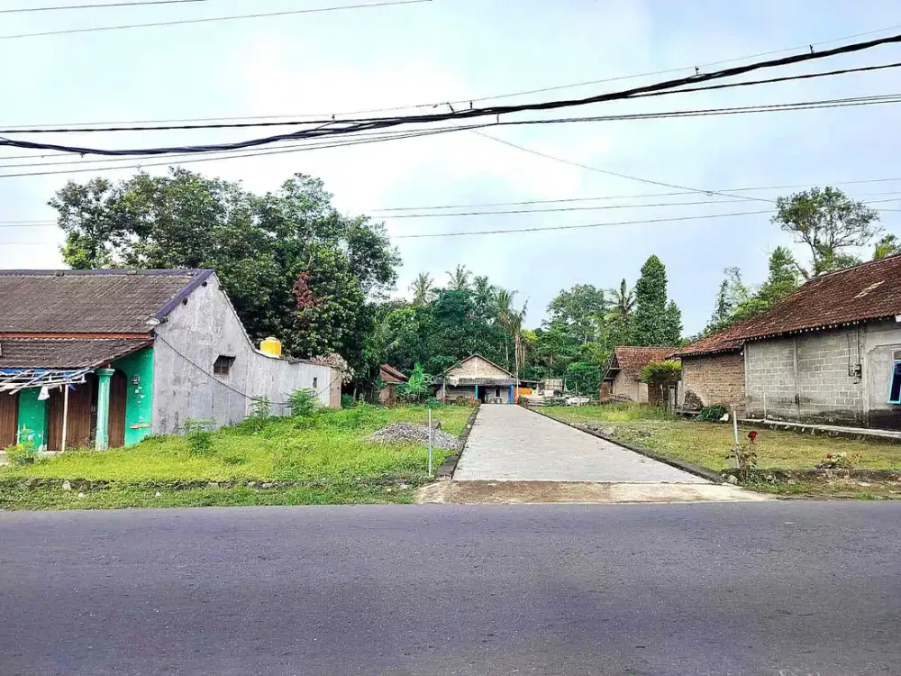 Tanah Kavling Dalam Cluster di tepi jalan aspal Margoagung Sayegan