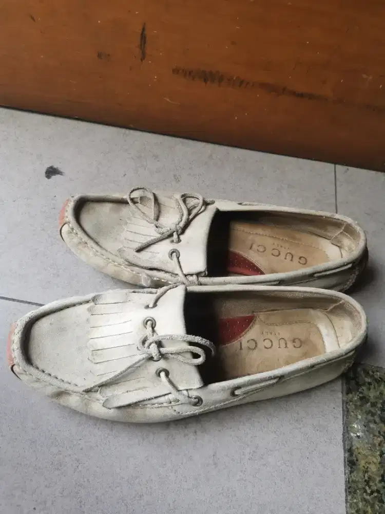 Sepatu Keren Gucci kulit Asli jarang ada