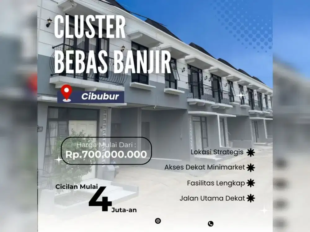 READY STOCK! 1 Unit Terakhir, Diapit 3 Pintu Tol, Nempel Jalan Raya. KPR DP 0%. FREE BIAYA2