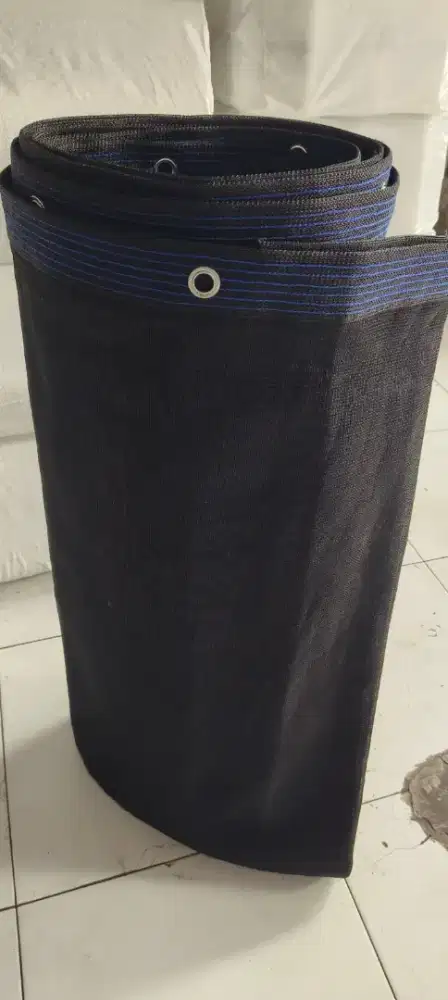 Jaring paranet nylon jahitan rapi dengan mata ayam