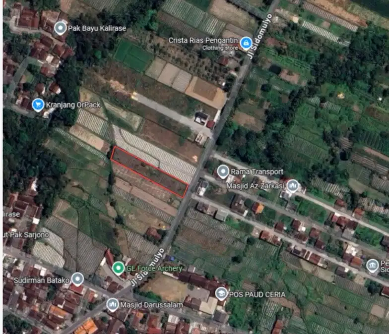 Dijual Tanah Kering Pekarangan Tanpa Perantara Sleman DIY