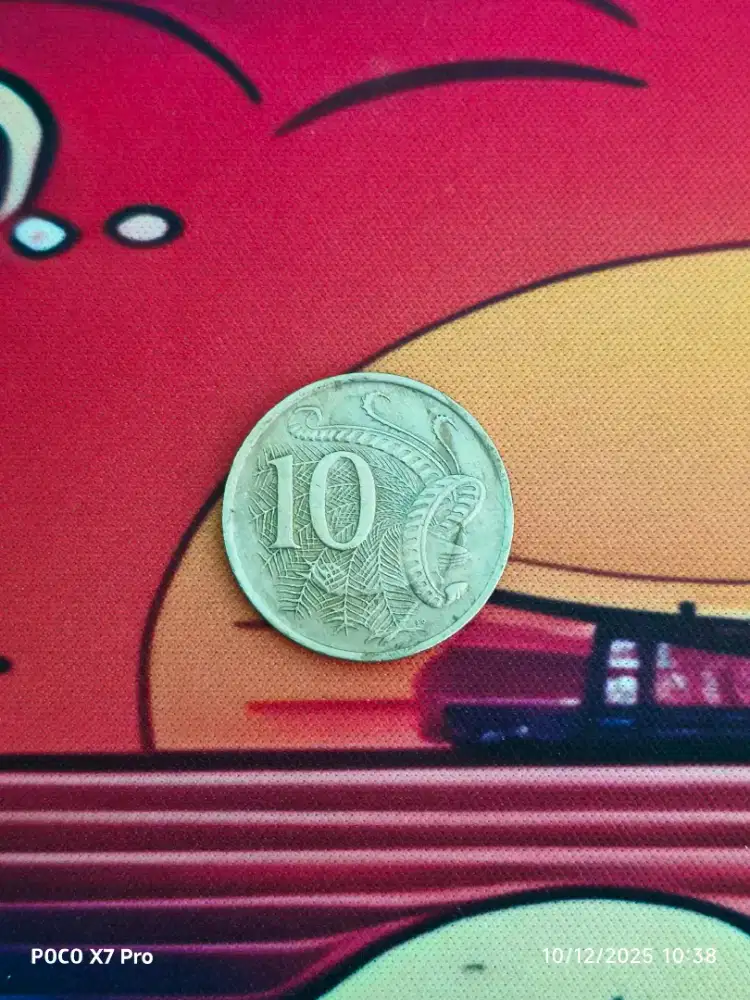 Koin Kuno 10 Cents Australia 1972 Unik Antik