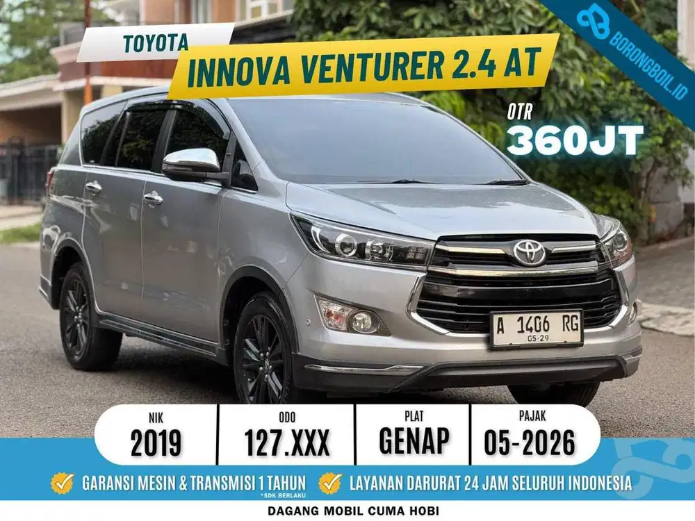 DIESEL! INNOVA VENTURER 2.4 AT 2019 PAJAK PANJANG