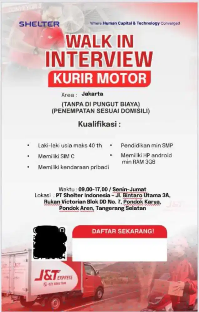 LOWONGAN KURIR J&T 2025