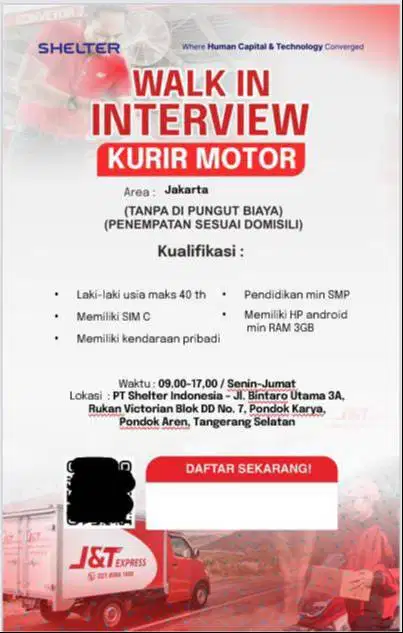 Kurir Motor J&T Express